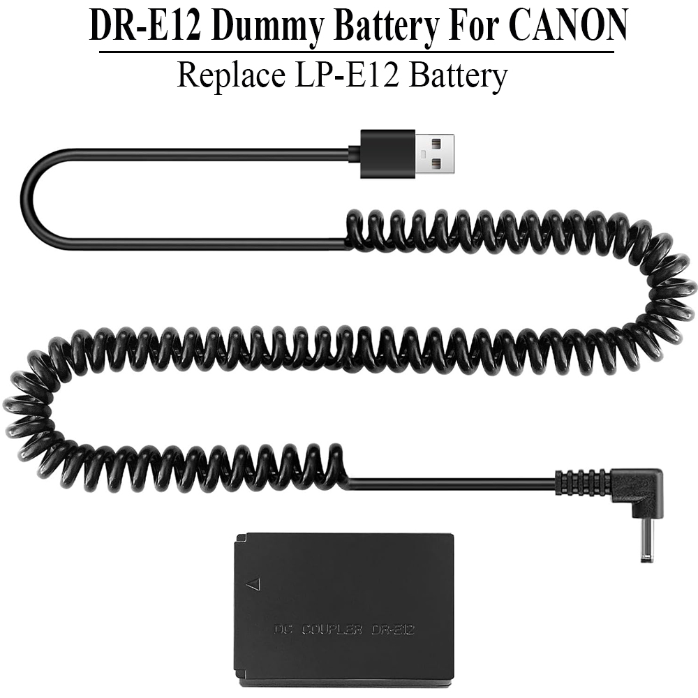 Canon Camera Eos M50 Mark Ii - ACK-E12 USB Power Cord LP-E12 Dummy