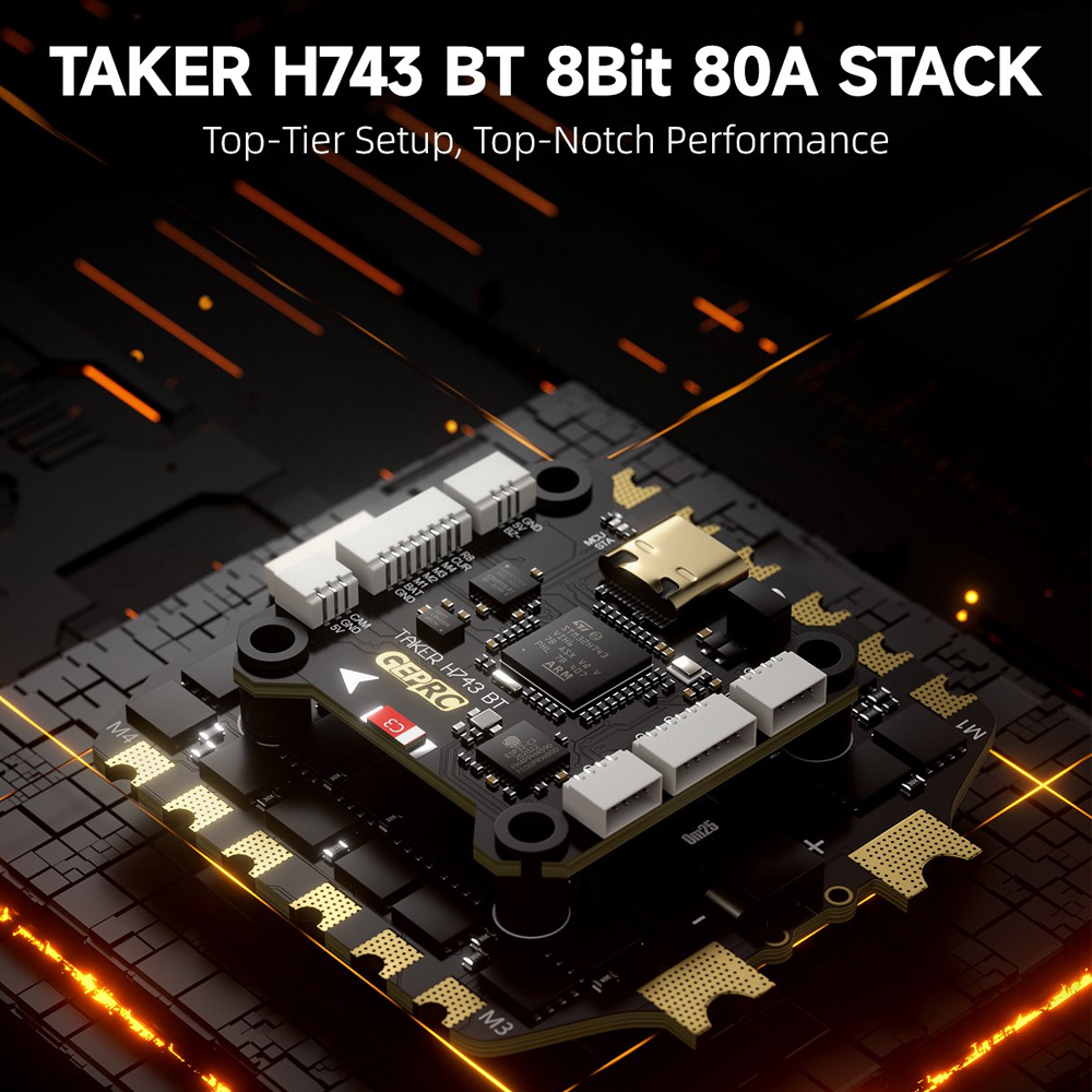 GEPRC TAKER H743 BT 8Bit 80A S - огляд і ціна Fpv Drone Esc