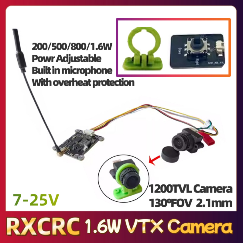 RXCRC 5.8G Module 48CH 1.6W VT - огляд і ціна Fpv Drone Camera