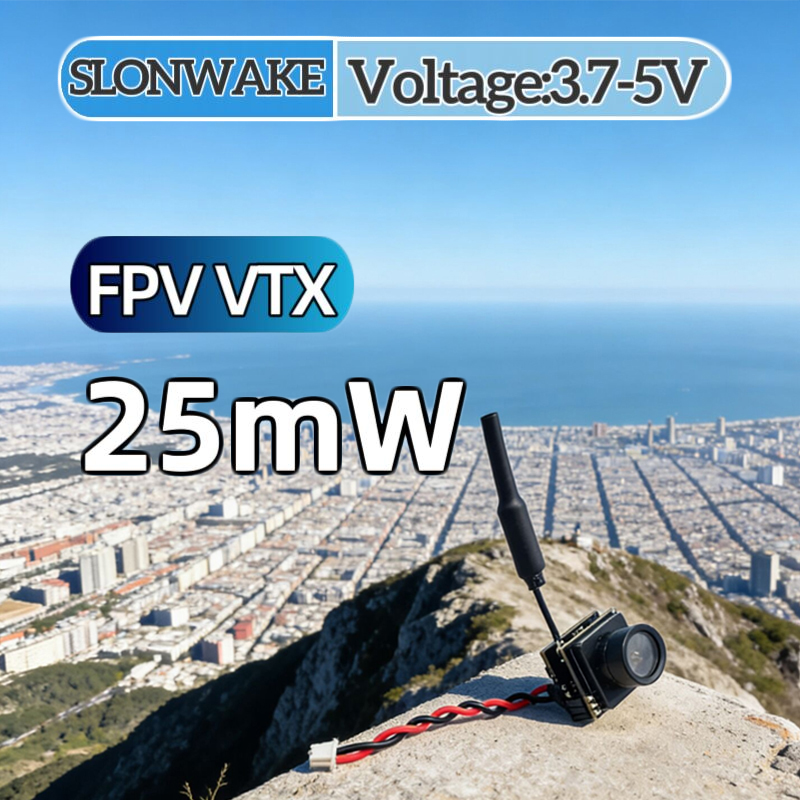SLONWAKE FPV 25mW power simula - огляд і ціна Fpv Drone Camera